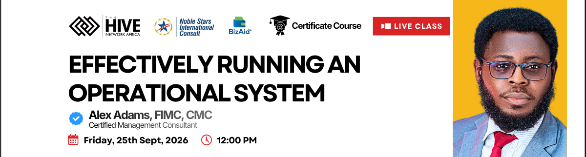 EFFECTIVELY RUNNING AN OPERATIONAL SYSTEM